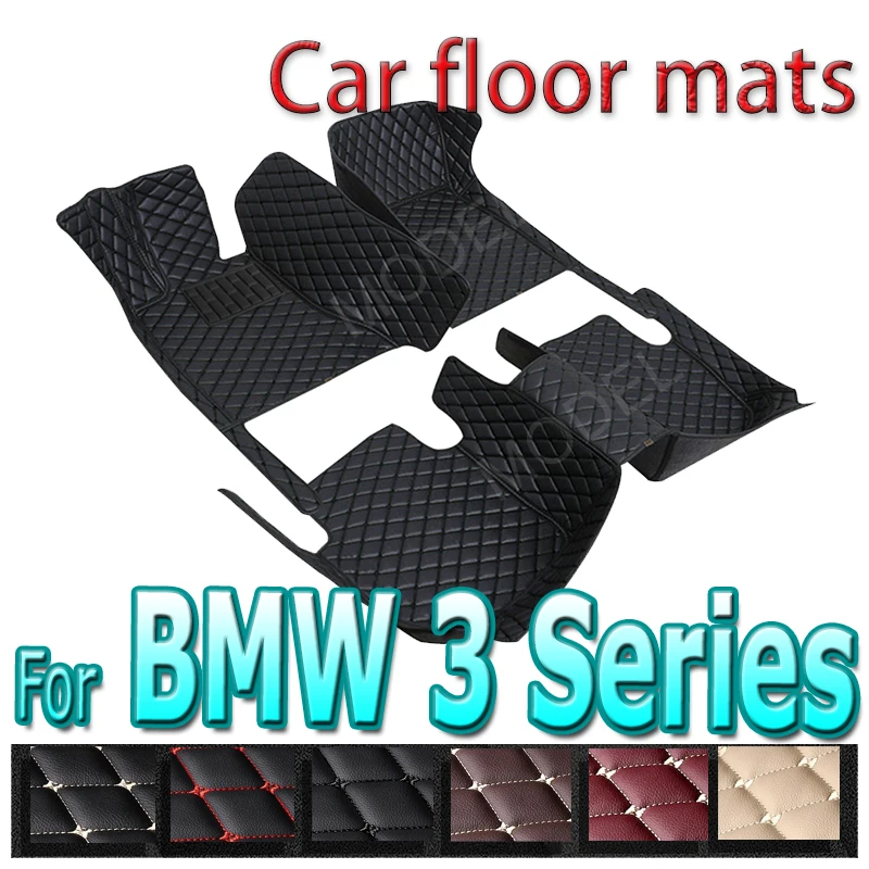 Auto põrandamatid BMW 3 Seeria MK5 E90 2006~2011 Vaibad Kaitsev Padi Luksus Nahast Vaip Vaibad Auto Tarvikud 323i 325i 328i0