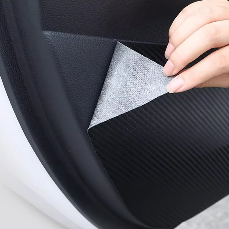 Eest Changan CS35 Pluss 2018-2023 Auto Uks Anti Kick Pad süsinikkiust Naha Tekstuur Anti Mustuse eest Kaitsev Kleebis Auto Accessory3
