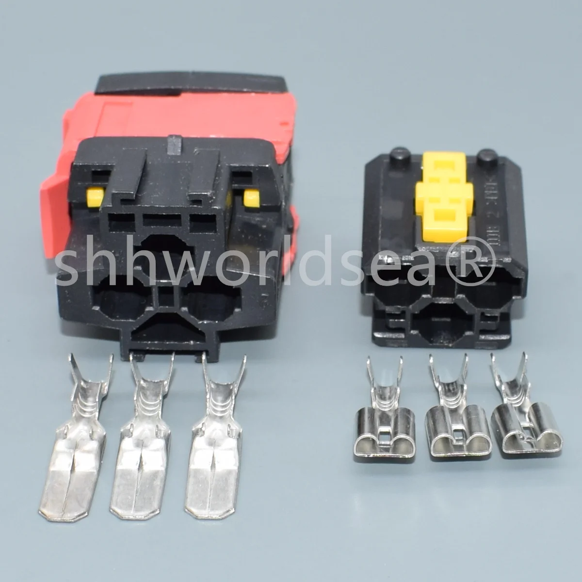 shhworldsea 3 Pin mees naine 1544226-1 15442265-2 6.3 mm Auto Wire Plug Connector Suure voolu Juhtmestik Pesa4