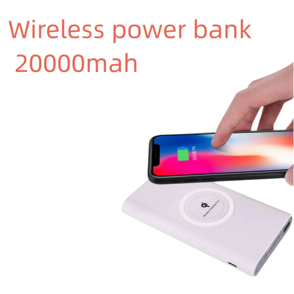 Wireless power bank 20000mah, kompaktne ja mugav, sobib Apple, Huawei ja Xiaomi telefonid5