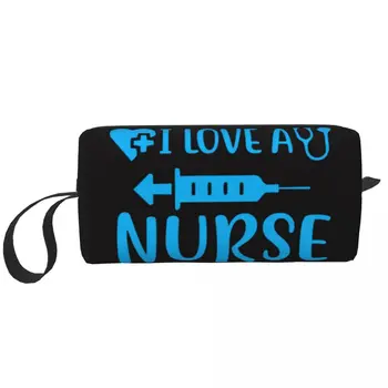 Ma Armastan Õde Tualett-Bag Naiste Tervishoid Õendusabi Kosmeetika Meik Korraldaja Lady Ilu Säilitamise Kotid Dopp Kit Juhul Box