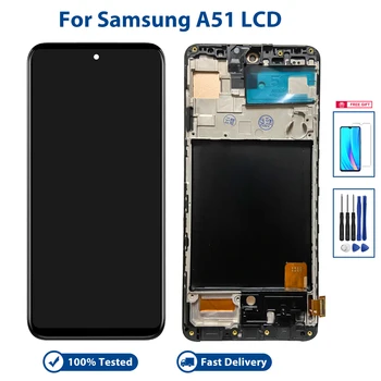 Uue Ekraani Samsung Galaxy A51 LCD ekraan Assamblee A515 lcd ekraan Assamblee A515F A515FD A515FN/DS LCD Koos Või ilma raamita