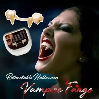 Vampiir Hambad Halloween Teenetemärgi Dracula Võltsitud Hammaste Monster Libahunt Kihvad Cosplay Kostüüm Prop Täiskasvanud