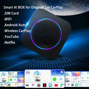 Carplay Android Smart Auto Auto Kasti AI Hääl Navigation, Android Apple Wireless Video Projektsioon TV Box