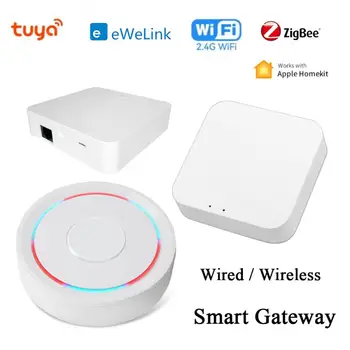 Tuya/eWelink Zigbee Smart Gateway Hub Traadiga/Traadita Smart Home Silla Smart Elu puldiga Zigbee Protokolli Tugi Homekit