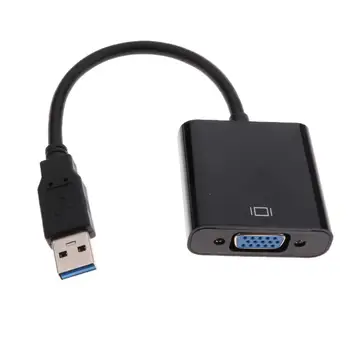 USB 3.0 VGA-Väline Video Kaart Multi Monitor Adapter Kaabel Arvuti
