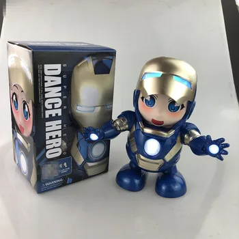 Uus 19cm Iron Man Tants Arvandmed Laulavad Heli Led Spiderman Avengers Ironman Super Heros Robot Action Anime, Joonis Beebi Poiss Kingitused