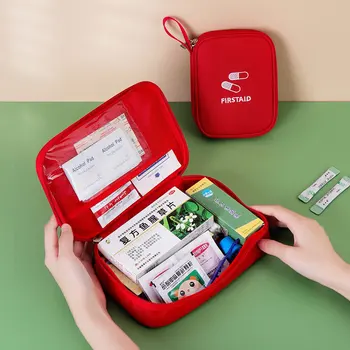 Mini Kodu Meditsiini Ladustamise Kott Kaasaskantav Reisi Emergency First Aid Kit Meditsiin Pack Väljas Telkimine Reisi Sorteerimine Ellujäämise Koti