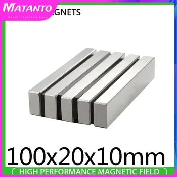 10tk 100x20x10mm Blokeerida Võimsad Magnetid, mis on Pikim Leht Neodüüm Magnet 100x20x10mm Tugev Püsiv NdFeB Magnetid 100*20*10mm