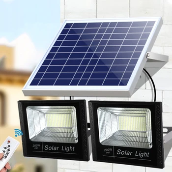65W Solar Lamp Tõmbamisega LED High Power Light puldiga Päikese Üleujutuste Tuled IP67, Veekindel Väljas Aed tänavavalgustus