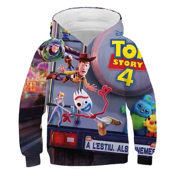 1-14Y Väikelapse Baby Boy Toy Story 4 Dressipluus Sügisel Vabaaja Toy Story 4 Print Pika Varrukaga Top Pulloverid rull -, Lapsed, Peace Outwear