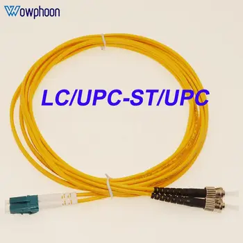 LC/UPC-ST/UPC Siseruumides 1/2/3/5/10/15/20M 9/125um 3.0 mm Singlemode Duplex Optilise Fiiberkaabli Patch Cord 2 Core fiiberoptiliste Pats