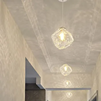 Kaasaegne LED Ripats, Kerge Minimalistlik Jää Klaas Siseruumides Rippuvad Lambid Magamistuba, elutuba Esik Kodu Kaunistamiseks Esteetiline Läige