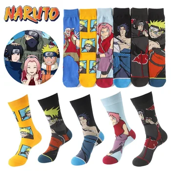 Naruto Big, Sakura Anime Sokid Peace Mehed Poiss Vabaaja Hip-Hop Street Rula Õnnelik, Mugavad Sokid Puuvillased Pikad Sokid Kingitus