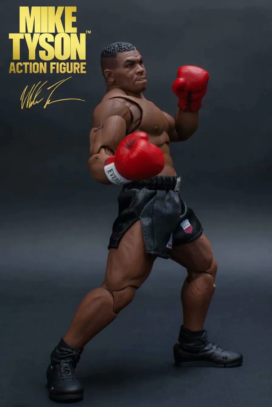 1/12 Skaala Kuum Boxer Näitleja Poks Meister Kuulus Mike Tyson Tegevus joonis Kuju Võitlus märkide Kogumise mudeli mänguasi kingitus3
